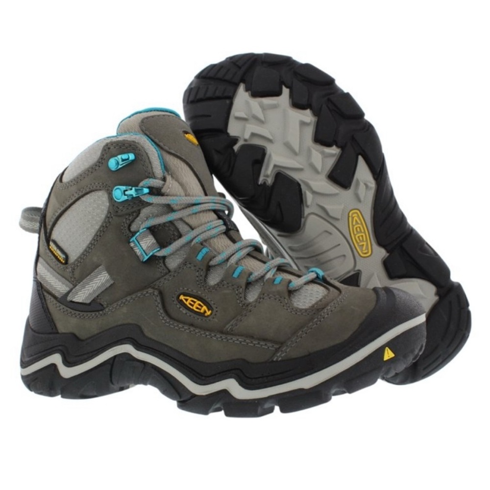KEEN Durand Mid WP Gargoyle/Capri Breeze Waterproof Hiking Boot l Size 8 w/ Box